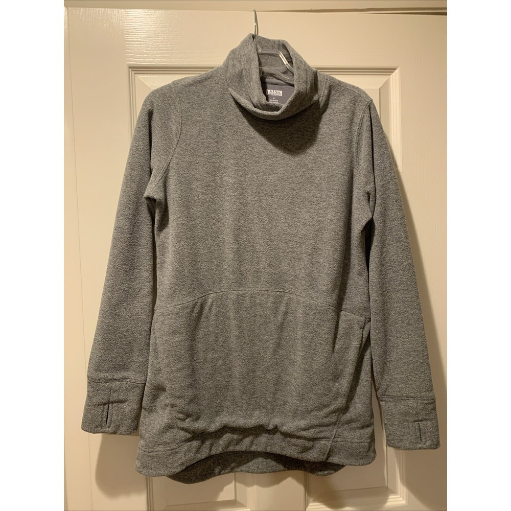 Duluth Trading Co.‎ Tunic Shirt Womens Medium Gray Fleece Pullover S